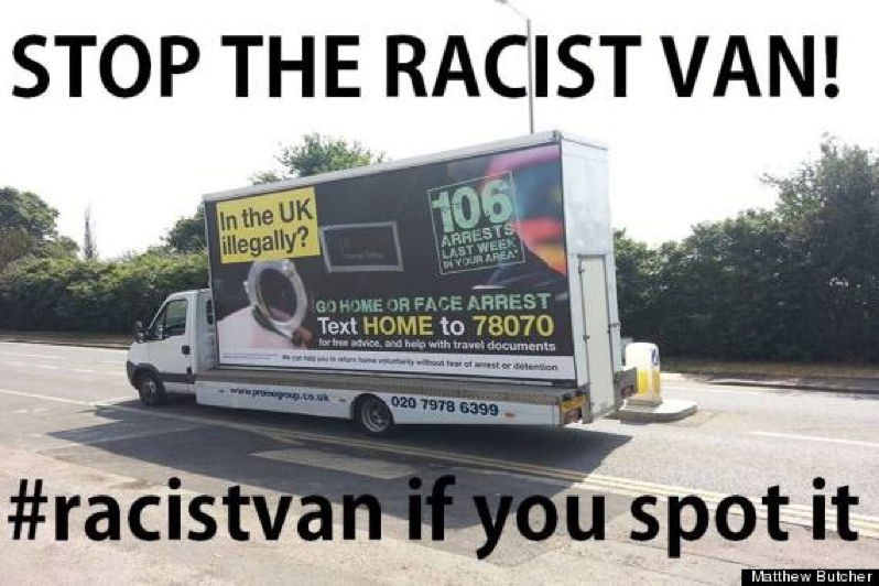 #RacistVan, occupied media
