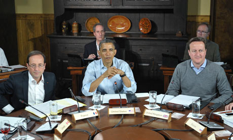 Hollande, Obama and Cameron