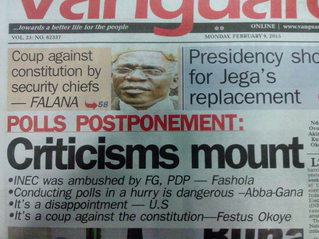 Nigerian Elections Diary – ‘When or If?’