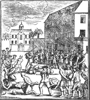 The VOC executing Chinese prisoners
