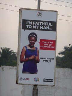USAID poster in Kampala