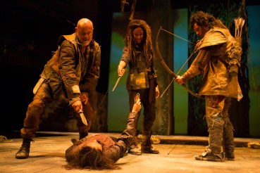 As Guideria in Cymbeline (with Graham Turner as Belarius, James Cooney as Arviragus, and Bethan Cullinane as Innogen)