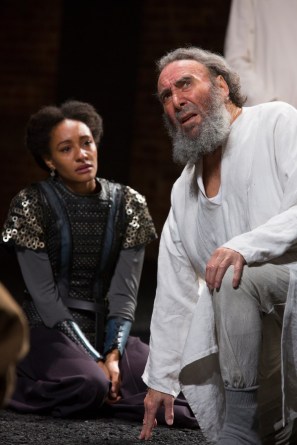 Natalie as Cordelia in King Lear (with Antony Sher as Lear)