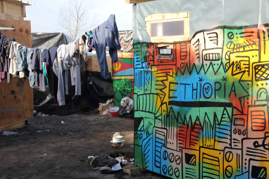 Calais migrant camp by Malachy Browne